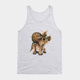 Triceratops Chibi Dino Tank Top